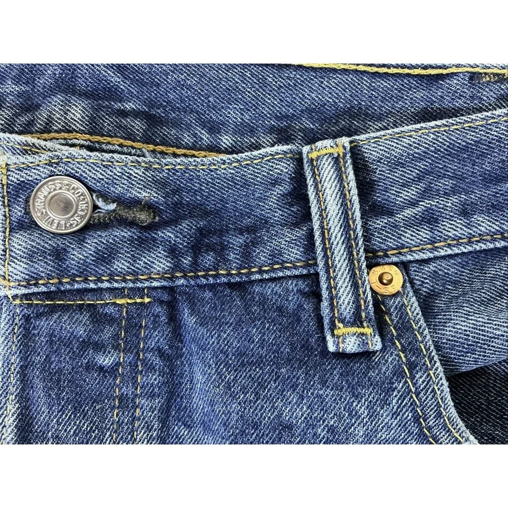 Levi's 501 Men's Original Fit Blue Jeans 38x29 Button Fly Made In Mexico